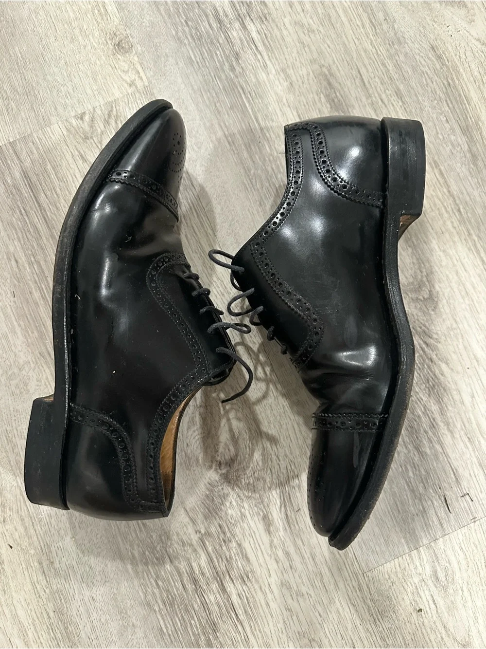 Charles Tyrwhitt Black Leather Brogue Oxford Shoes